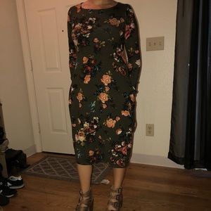 Floral Long Sleeve Dress